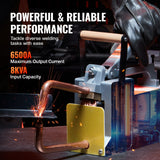 Portable Spot Welder, 1/8-inch Thick Spot Welder Machine with 8KVA Input Capacity, Handheld Welding Tip Gun Metal Sheet Spot Welding Machine for Carbon Steel, Aluminum Sheet