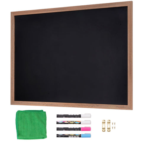 35"x46" Rustic Wood Framed Chalkboard Wall Hanging Magnetic Wedding Sign