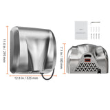 Heavy Duty Commercial Hand Dryer, 1800W Automatic High Speed Stainless Steel Warm Wind Hand Blower, 220V-240V Plug In/Hardwired Two Power Options, Compliant for Industry Business Restrooms