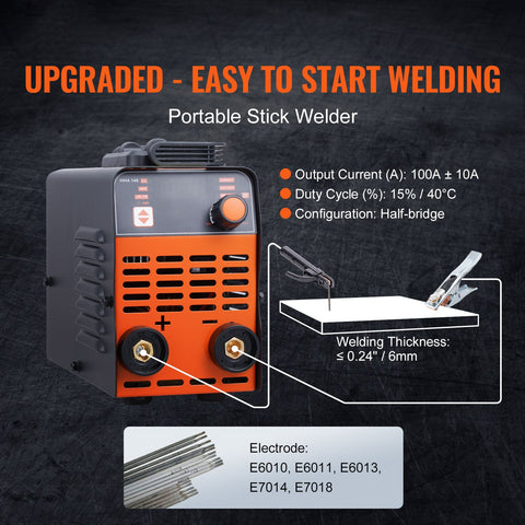 ARC Stick Welder 220V 140A Stick/Lift TIG 2-in-1 Welding Machine Hot Start