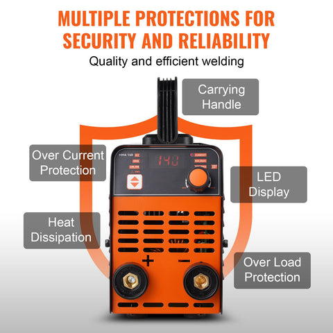ARC Stick Welder 220V 140A Stick/Lift TIG 2-in-1 Welding Machine Hot Start