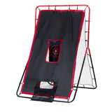 Baseball And Softball Rebounder Net 3.5x4.5 ft 2-in-1 Switch Hitter Pitch