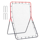 Baseball And Softball Rebounder Net, 3 x 4.5 ft PitchBack Baseball Pitching Nest, 3-Way Baseball, Softball Pitchback Net, Fielding Trainer, Bounce Back Net for Fielding/Throwing Practice