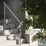 59in Handrails for Outdoor Steps 5 Crossbars Staircase for Porch Deck