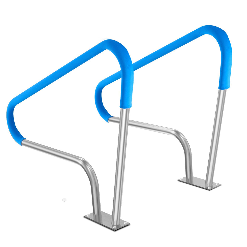 Pool Handrail 2 PCS 48x36in Stainless Steel with Base Plate for Spas