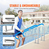 Pool Handrail 55 x 32 inch Stainless Steel with Base Plate for Spas