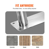 Pool Handrail 2 PCS 55 x 32 inch Stainless Steel with Base Plate for Spas