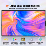 Laptop Screen Extender 14in HD 1080P Portable Monitor for 13"-17" Laptop