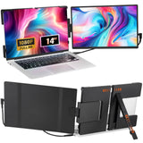 Laptop Screen Extender 14in HD 1080P Portable Monitor for 13"-17" Laptop