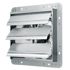 VEVOR Shutter Exhaust Fan, 356 mm High-speed 1400RPM 994 CFM, Aluminum Wall Mount Attic Fan with AC-motor, Ventilation and Cooling for Greenhouses, Garages, Sheds, Shops