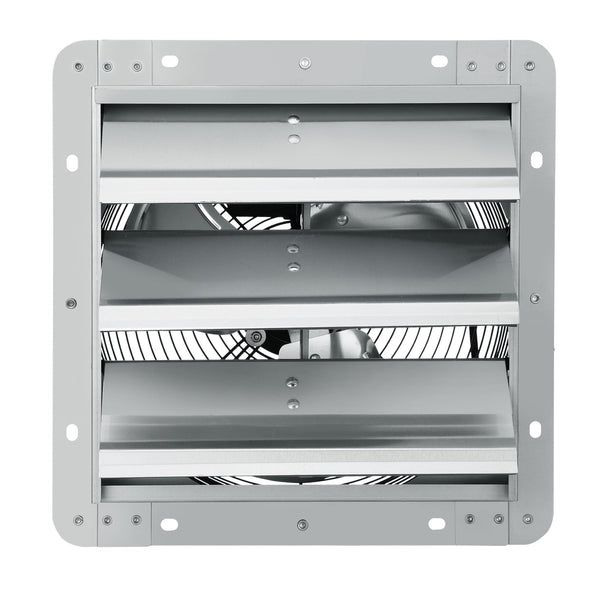 VEVOR Shutter Exhaust Fan, 254 mm High-speed 1400RPM 753 CFM, Aluminum Wall Mount Attic Fan with AC-motor, Ventilation and Cooling for Greenhouses, Garages, Sheds, Shops