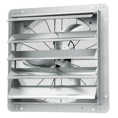 VEVOR Shutter Exhaust Fan, 610 mm High-speed 1400RPM 2892 CFM, Aluminum Wall Mount Attic Fan with AC-motor, Ventilation and Cooling for Greenhouses, Garages, Sheds, Shops