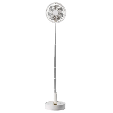 8 Inch Foldable Oscillating Standing Fan with Remote Control, 4 Speed Adjustable Portable Desk Quiet Fan, 7200mah Rechargeable USB Small Fan, Folded Rotating Floor Fan for Bedroom Office Travel