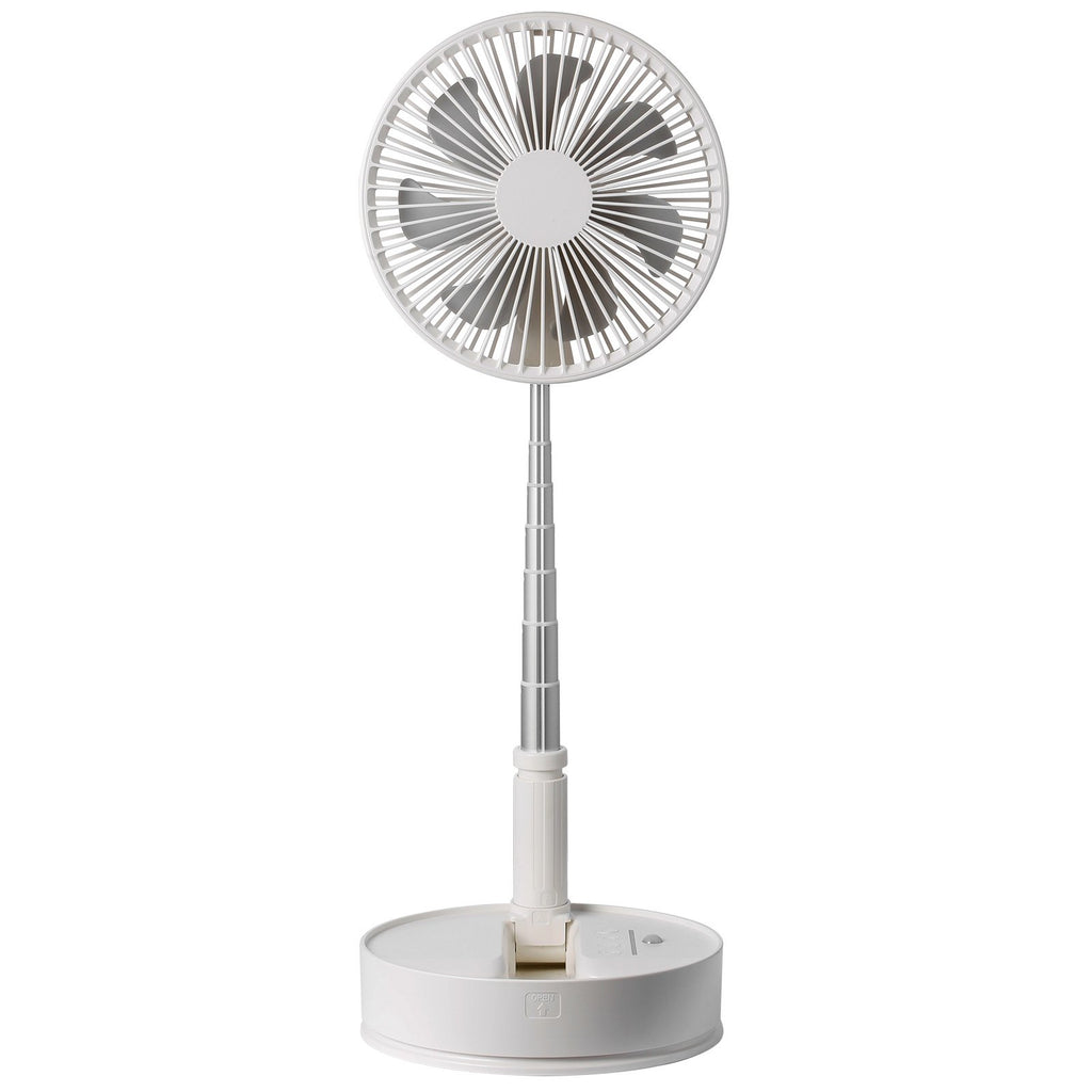 8 Inch Foldable Oscillating Standing Fan with Remote Control, 4 Speed Adjustable Portable Desk Quiet Fan, 7200mah Rechargeable USB Small Fan, Folded Rotating Floor Fan for Bedroom Office Travel