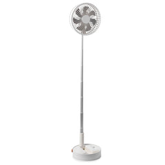 VEVOR 8 Inch Foldable Oscillating Standing Fan with Remote Control, 4 Speed Adjustable Portable Desk Quiet Fan, 7200mah Rechargeable USB Small Fan, Folded Rotating Floor Fan for Bedroom Office Travel