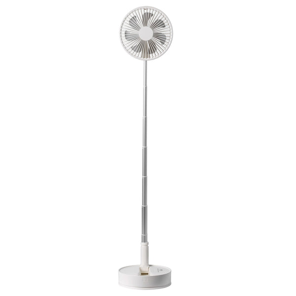 VEVOR 8 Inch Foldable Oscillating Standing Fan with Remote Control, 4 Speed Adjustable Portable Desk Quiet Fan, 7200mah Rechargeable USB Small Fan, Folded Rotating Floor Fan for Bedroom Office Travel