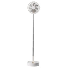 VEVOR 8 Inch Foldable Oscillating Standing Fan with Remote Control, 4 Speed Adjustable Portable Desk Quiet Fan, 7200mah Rechargeable USB Small Fan, Folded Rotating Floor Fan for Bedroom Office Travel