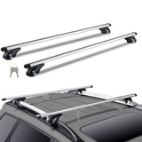 Roof Rack Cross Bars, Aluminum Roof Rack Crossbars, Fit Raised Side Rail with Gap, 90 kg Load Capacity, Adjustable Crossbars with Locks, for SUVs, Sedans, and Vans