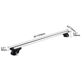 Roof Rack Cross Bars, Aluminum Roof Rack Crossbars, Fit Raised Side Rail with Gap, 90 kg Load Capacity, Adjustable Crossbars with Locks, for SUVs, Sedans, and Vans