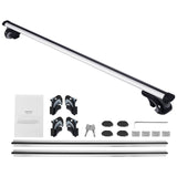 Roof Rack Cross Bars, Aluminum Roof Rack Crossbars, Fit Raised Side Rail with Gap, 90 kg Load Capacity, Adjustable Crossbars with Locks, for SUVs, Sedans, and Vans