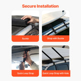 Soft Roof Rack Pads 15.5in 176lbs Load Capacity for Kayak Canoe Surfboard