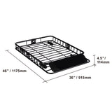 Roof Rack Cargo Basket 200 LBS Capacity 46"x36"x4.5" for SUV Truck Cars