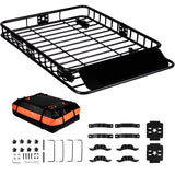 Roof Rack Cargo Basket 200 LBS 51"x36"x5" for SUV Truck with Luggage Bag