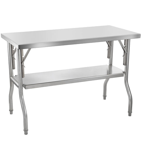 Commercial Worktable Workstation Folding Commercial Prep Table 1220x610 mm