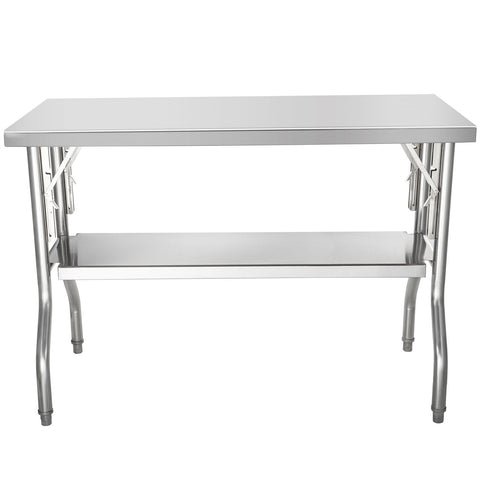 Commercial Worktable Workstation Folding Commercial Prep Table 1220x610 mm