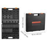 Impact Socket Set 43 Piece Impact Sockets, Standard Socket Assortment, Drive Socket Set 6-Point Sockets Metric 9-30mm (Standard/Deep)