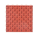 Garage Tiles Interlocking, 12 x 12 x 0.53 inch 25 Pack Garage Floor Covering Tiles, Non-Slip Double-Sided Texture Garage Flooring Tiles, for Garages, Basements, Repair Shops, Red