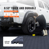 Garage Tiles Interlocking, 12 x 12 x 0.53 inch 25 Pack Garage Floor Covering Tiles, Non-Slip Double-Sided Texture Garage Flooring Tiles, for Garages, Basements, Repair Shops, Graphite Gray