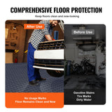 Garage Tiles Interlocking, 12 x 12 x 0.53 inch 25 Pack Garage Floor Covering Tiles, Non-Slip Double-Sided Texture Garage Flooring Tiles, for Garages, Basements, Repair Shops, Graphite Gray