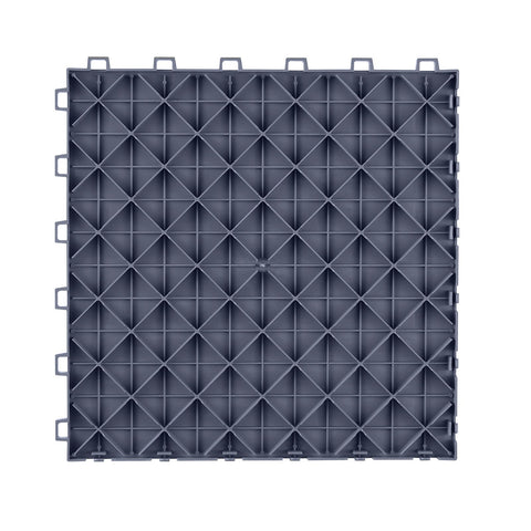 Garage Tiles Interlocking, 12 x 12 x 0.53 inch 25 Pack Garage Floor Covering Tiles, Non-Slip Double-Sided Texture Garage Flooring Tiles, for Garages, Basements, Repair Shops, Graphite Gray