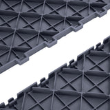 Garage Tiles Interlocking, 12 x 12 x 0.53 inch 25 Pack Garage Floor Covering Tiles, Non-Slip Double-Sided Texture Garage Flooring Tiles, for Garages, Basements, Repair Shops, Graphite Gray