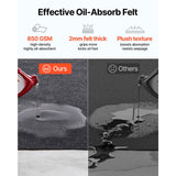 Waterproof Garage Floor Mat for Under Car, Non-slip 2 x 2.6 M Compact Size Heavy Duty Containment Mat, Protects Garage Floor from Water, Mud and Oil, For Garages,Greenhouses,Entrance