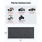 Garage Floor Mat, 2.25 x 5.2 M Waterproof Protection from Water,Snow, Rain,Mud and Oil for Cars, Non-slip Heavy Duty Containment Mat with TPE Anti-Leak Backing & Easy to Clean & Cuttable