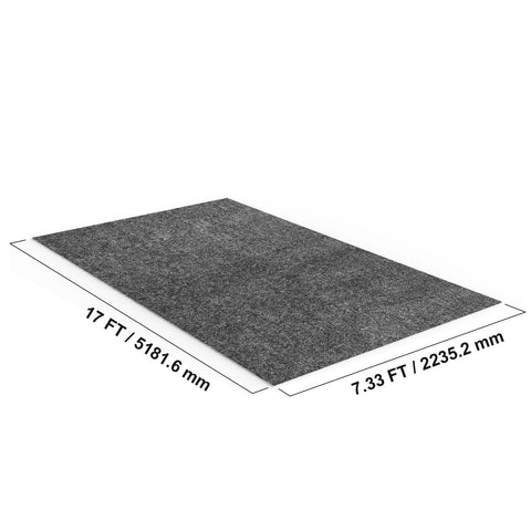 Garage Floor Mat, 2.25 x 5.2 M Waterproof Protection from Water,Snow, Rain,Mud and Oil for Cars, Non-slip Heavy Duty Containment Mat with TPE Anti-Leak Backing & Easy to Clean & Cuttable