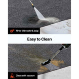 Garage Floor Mat, 2.3 x 5.79 M Waterproof Protection from Water,Snow, Rain,Mud and Oil for Cars, Non-slip Heavy Duty Containment Mat with TPE Anti-Leak Backing & Easy to Clean & Cuttable