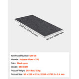 Garage Floor Mat, 2.3 x 5.79 M Waterproof Protection from Water,Snow, Rain,Mud and Oil for Cars, Non-slip Heavy Duty Containment Mat with TPE Anti-Leak Backing & Easy to Clean & Cuttable