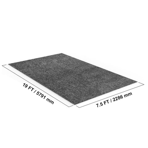 Garage Floor Mat, 2.3 x 5.79 M Waterproof Protection from Water,Snow, Rain,Mud and Oil for Cars, Non-slip Heavy Duty Containment Mat with TPE Anti-Leak Backing & Easy to Clean & Cuttable