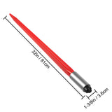 Hay Spear 32" Bale Spear 1350 lbs Capacity, Bale Spike Quick Attach Square Hay Bale Spears 1.4" Wide, Red Coated Bale Forks, Bale Hay Spike with Hex Nut & Sleeve for Buckets Tractors Loaders