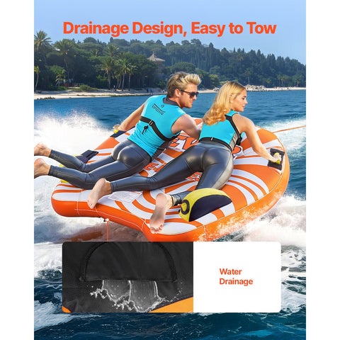 Towable Tube for Boating 1-2 Riders Inflatable Boat Tubes and Towables
