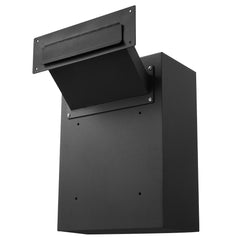 VEVOR Through The Wall Drop Box, Heavy Duty Steel Through the Wall Mailbox with 2.8-7.9" 13" Combination Lock, 13x7x17" Mail Drop Box, Black