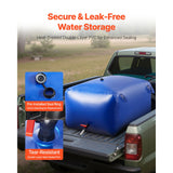 Water Storage Bladder 400L Large Capacity Water Bag, Portable & Collapsible Soft Waters Container, Leakproof & Tear-Resistant PVC Emergency Waters Storage Tank for RV Truck & Outdoor Use