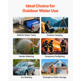 Water Storage Bladder 400L Large Capacity Water Bag, Portable & Collapsible Soft Waters Container, Leakproof & Tear-Resistant PVC Emergency Waters Storage Tank for RV Truck & Outdoor Use