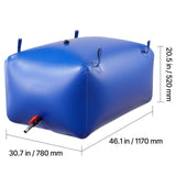 Water Storage Bladder 400L Large Capacity Water Bag, Portable & Collapsible Soft Waters Container, Leakproof & Tear-Resistant PVC Emergency Waters Storage Tank for RV Truck & Outdoor Use