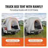 SUV Camping Tent, 8'-8' SUV Tent Attachment for Camping with Rain Layer and Carry Bag, PU2000mm Double Layer Truck Tent, Accommodate 6-8 Person, Rear Tent for Van Hatch Tailgate