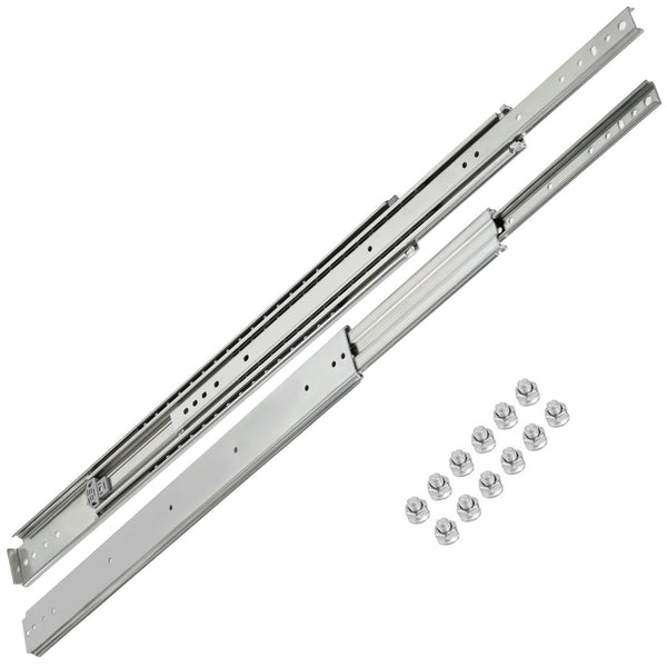 Drawer Slide Soft Close Drawer 1Pair 40" Ball Bearing Full Extension 500lb