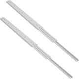 Drawer Slides, 1 Pair 42 Inch Heavy Duty Drawer Slides, Ball Bearing Side Mount Drawer Hardware Slides, 500 LBS Load Capacity 3-Section Full Extension Drawer Slides for Smooth Slide, Less Noise